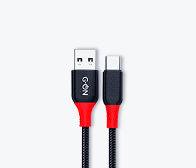 Кабель USB/Type-C G-ON GC-U03 (тканевый) 1м чёрный