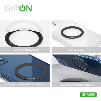 Комплект магнитных колец GrifON GF-MH01 чёрный