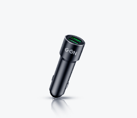 AЗУ 2USB G-ON  GF-CC02 2.4A удлинен. штекер чёрный
