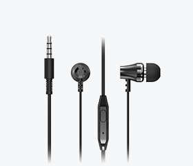 Наушники G-ON GE-HS04 3,5мм вакуум с микроф. черные